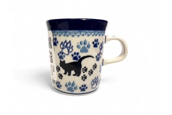 Bunzlau Mok recht klein 1771X Black Cat 150 ml 150 ml Mok met oor